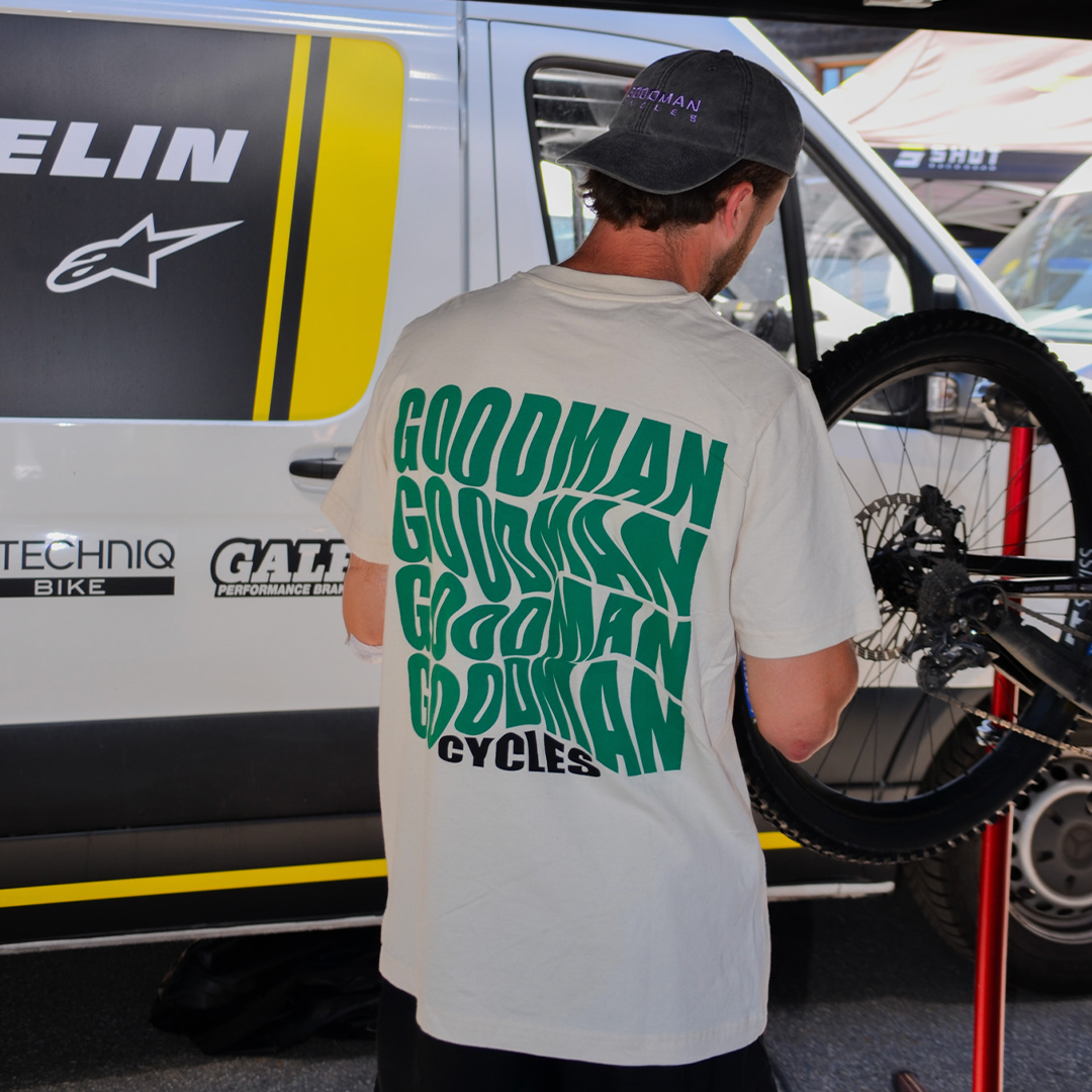 T-shirt Goodman Cycles - Beige